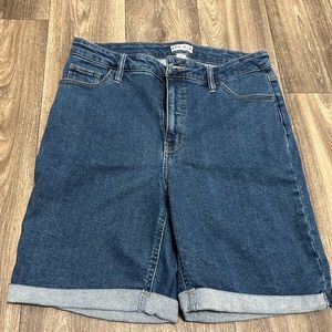 Ava & Viv Long High Waist Jean Shorts